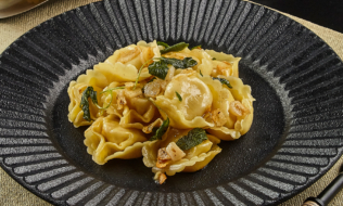 Tortelloni Queijo Asiago D.O.P. e Carne Defumada